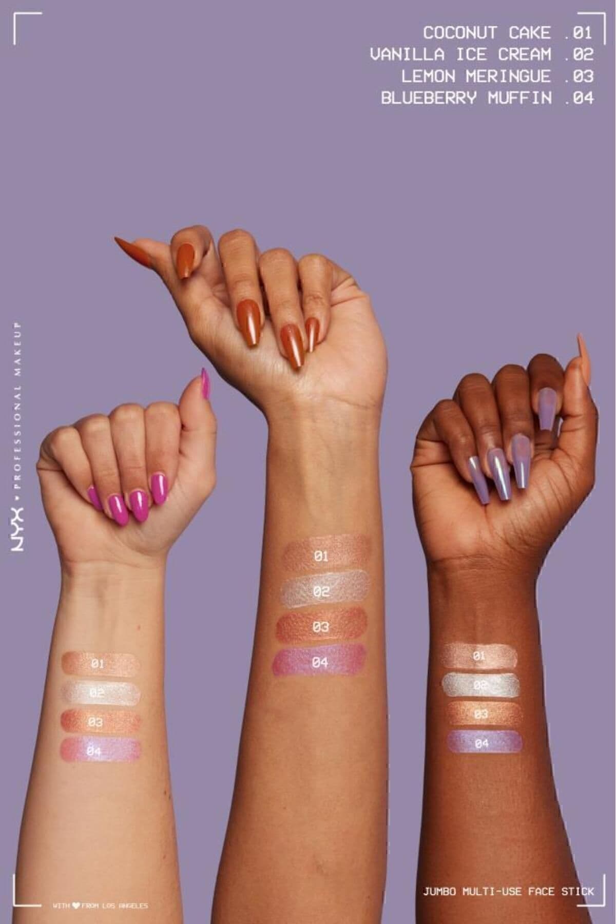 هایلایتر استیکی چندمنظوره NYX Professional Makeup مدل Jumbo Face Stick Coconut Cake هایلایتر استیکی چندمنظوره NYX Professional Makeup مدل Jumbo Face Stick Coconut Cake