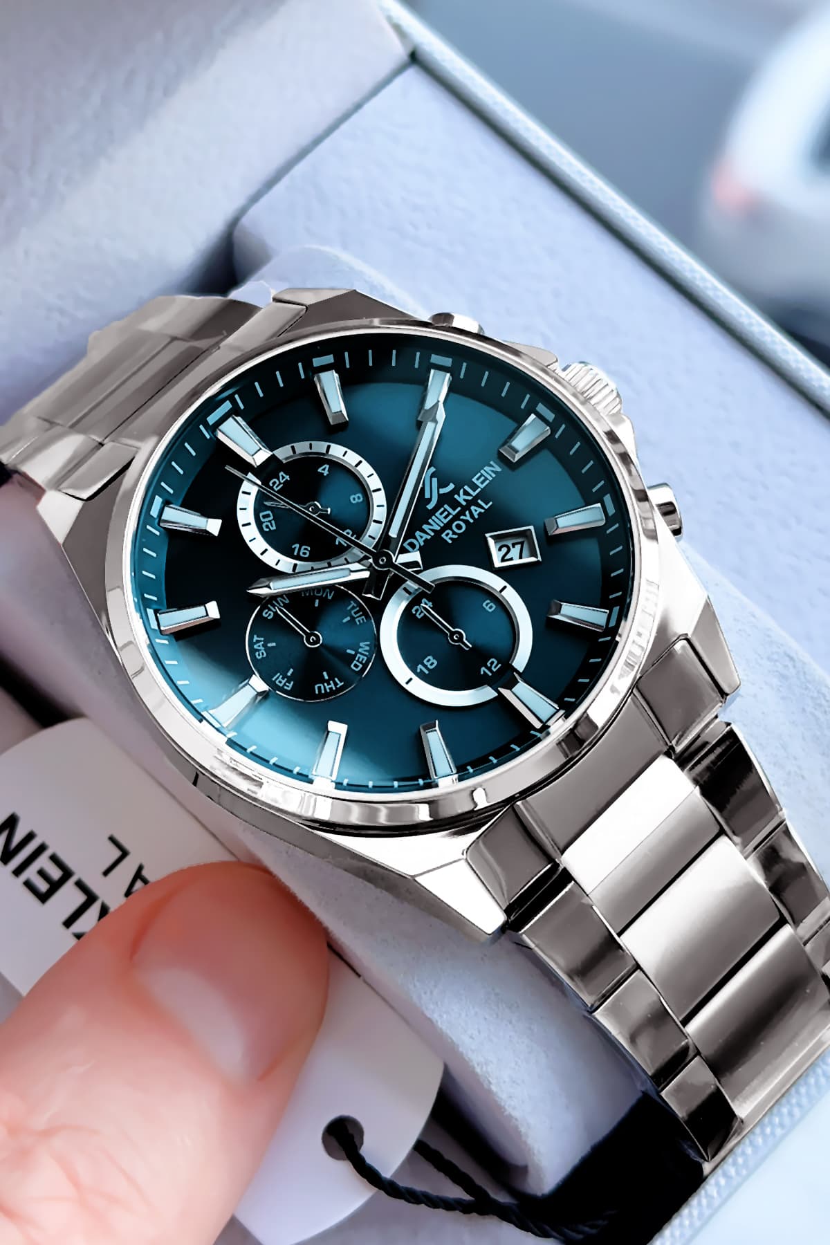 ساعت مچی مردانه Daniel Klein ضد آب 3 ATM نقرهای بند فولادی مدل CBK233 ساعت مچی مردانه Daniel Klein ضد آب 3 ATM نقرهای بند فولادی مدل CBK233