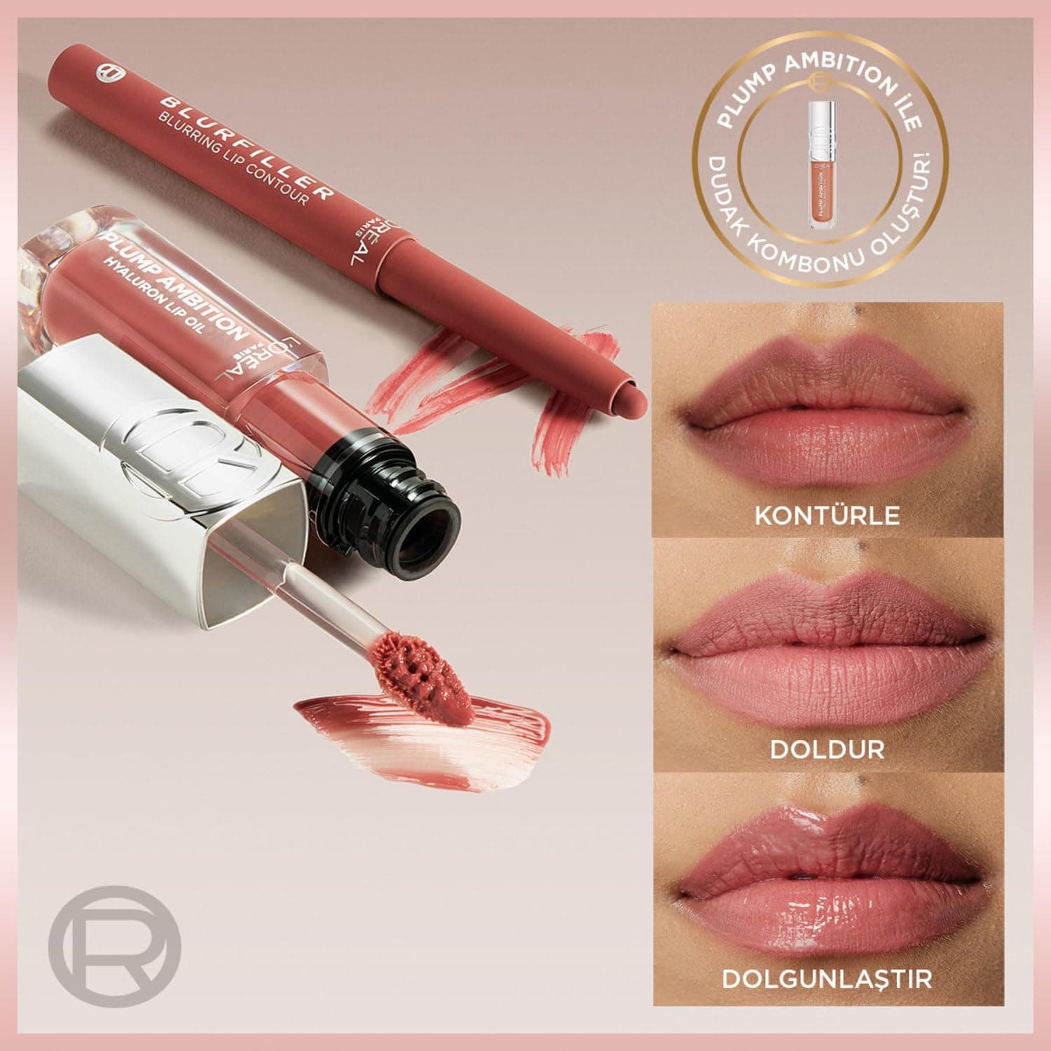 مداد لب L'Oreal Paris Blurfiller مدل 535 مداد لب L'Oreal Paris Blurfiller مدل 535