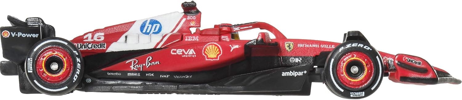 خودروهای مسابقهای اسباببازی Formula 1 Hot Wheels مدل Scuderia Ferrari HP، 2 عدد 1:64، Lewis Hamilton و Charles Leclerc خودروهای مسابقهای اسباببازی Formula 1 Hot Wheels مدل Scuderia Ferrari HP، 2 عدد 1:64، Lewis Hamilton و Charles Leclerc