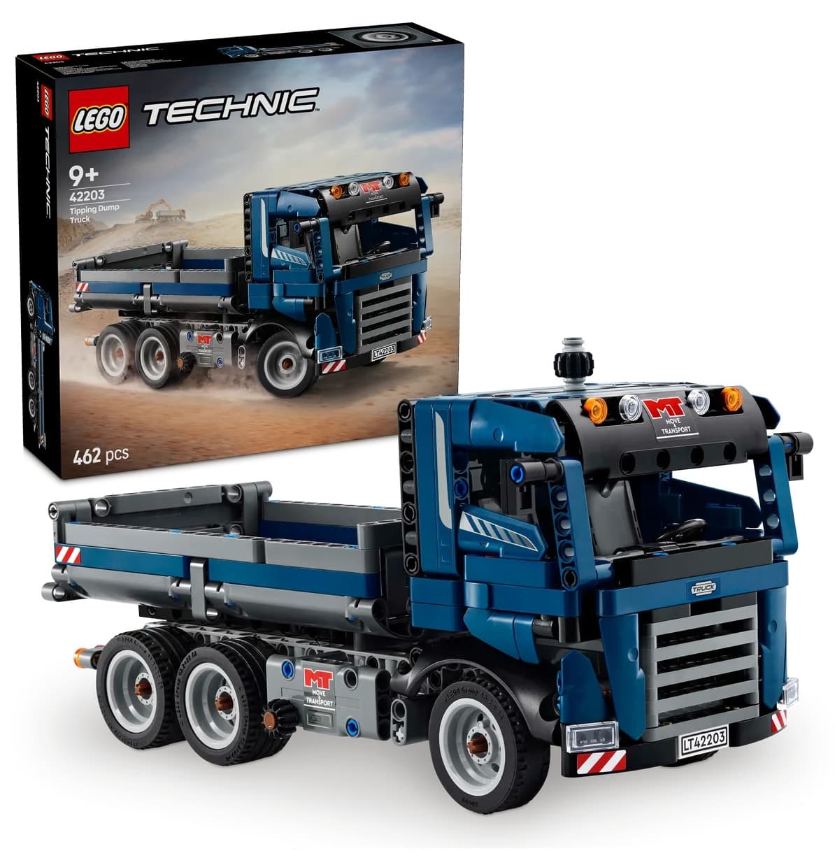 لگو سری Technic کامیون کمپرسیدار مدل 42203 با 462 قطعه لگو سری Technic کامیون کمپرسیدار مدل 42203 با 462 قطعه