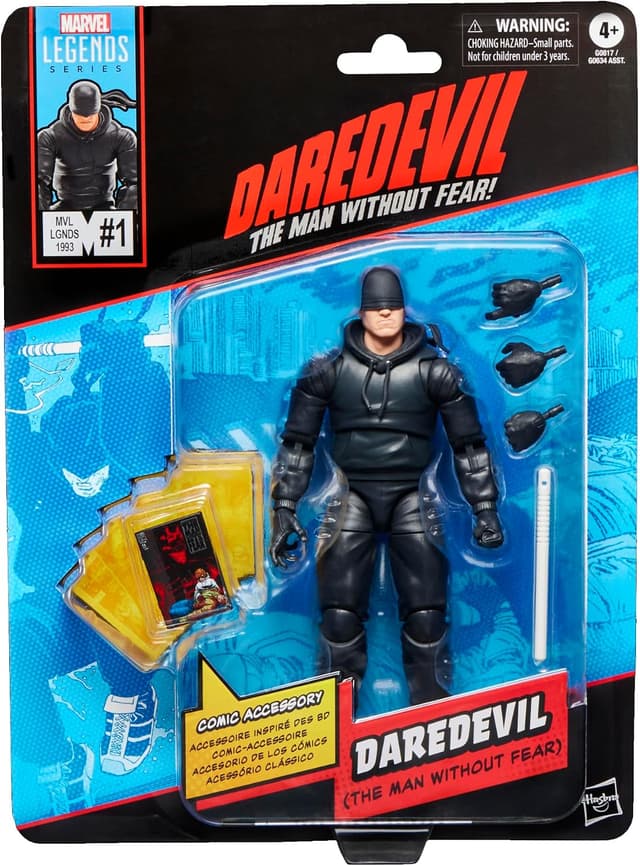 اکشن فیگور کلکسیونی Marvel Legends Series Daredevil, The Man Without Fear الهامگرفته از کمیک، مقیاس 6 اینچ با اکسسوری هماندازه شخصیت اکشن فیگور کلکسیونی Marvel Legends Series Daredevil, The Man Without Fear الهامگرفته از کمیک، مقیاس 6 اینچ با اکسسوری هماندازه شخصیت