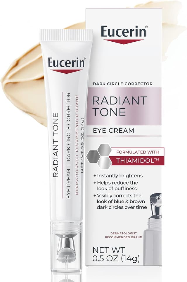 کرم روشنکننده دور چشم Eucerin Radiant Tone با Thiamidol و هیالورونیک اسید 0.5oz کرم روشنکننده دور چشم Eucerin Radiant Tone با Thiamidol و هیالورونیک اسید 0.5oz