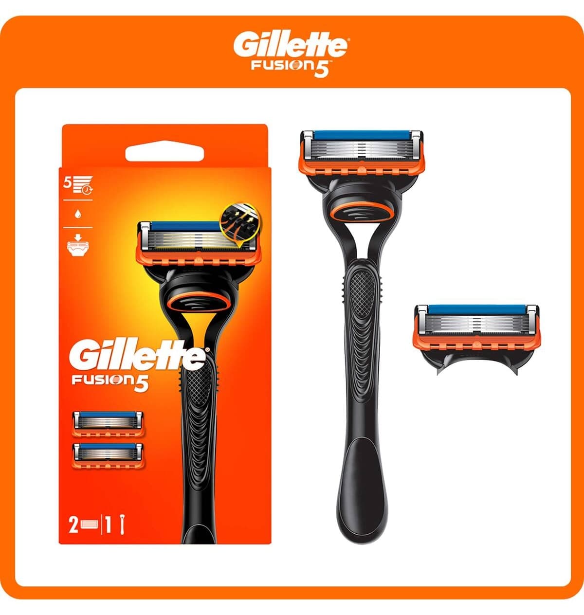 خودتراش Gillette مدل Fusion بههمراه 2 تیغ یدک خودتراش Gillette مدل Fusion بههمراه 2 تیغ یدک