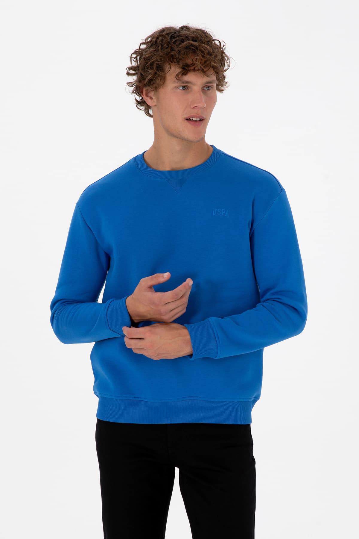 سوئیشرت مردانه U.S. Polo Assn. فیت کامفورت یقه گرد پرزدار آبی آسمانی مدل 50313757-VR032 سوئیشرت مردانه U.S. Polo Assn. فیت کامفورت یقه گرد پرزدار آبی آسمانی مدل 50313757-VR032