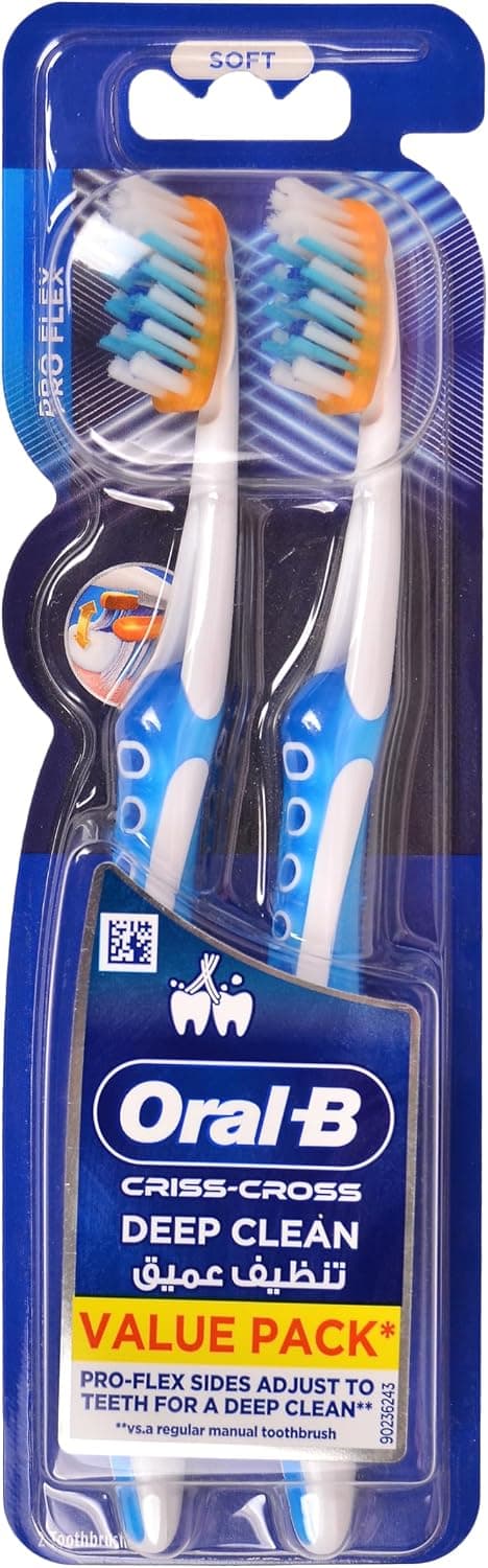 مسواک دستی Oral B Pro-Health Clinical Pro-Flex، بسته 2 عددی با رنگهای متنوع مسواک دستی Oral B Pro-Health Clinical Pro-Flex، بسته 2 عددی با رنگهای متنوع