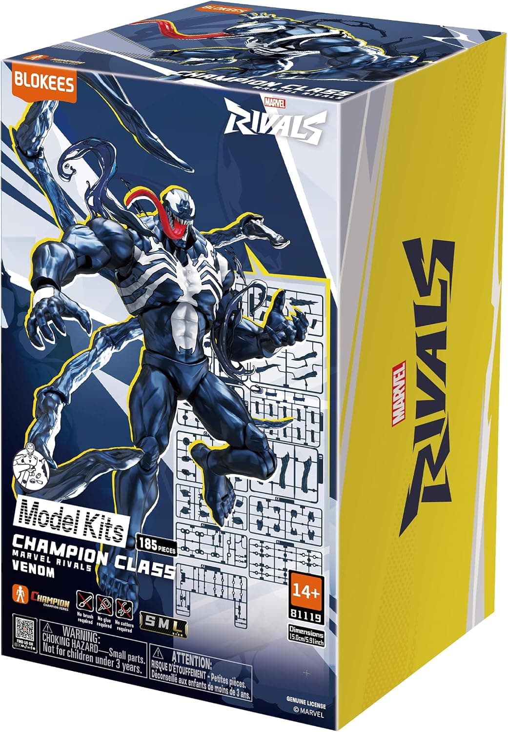 کیت ساخت فیگور اکشن BLOKEES Venom از Marvel Rivals، 185 قطعه، 6 Inch، مناسب 14+ کیت ساخت فیگور اکشن BLOKEES Venom از Marvel Rivals، 185 قطعه، 6 Inch، مناسب 14+