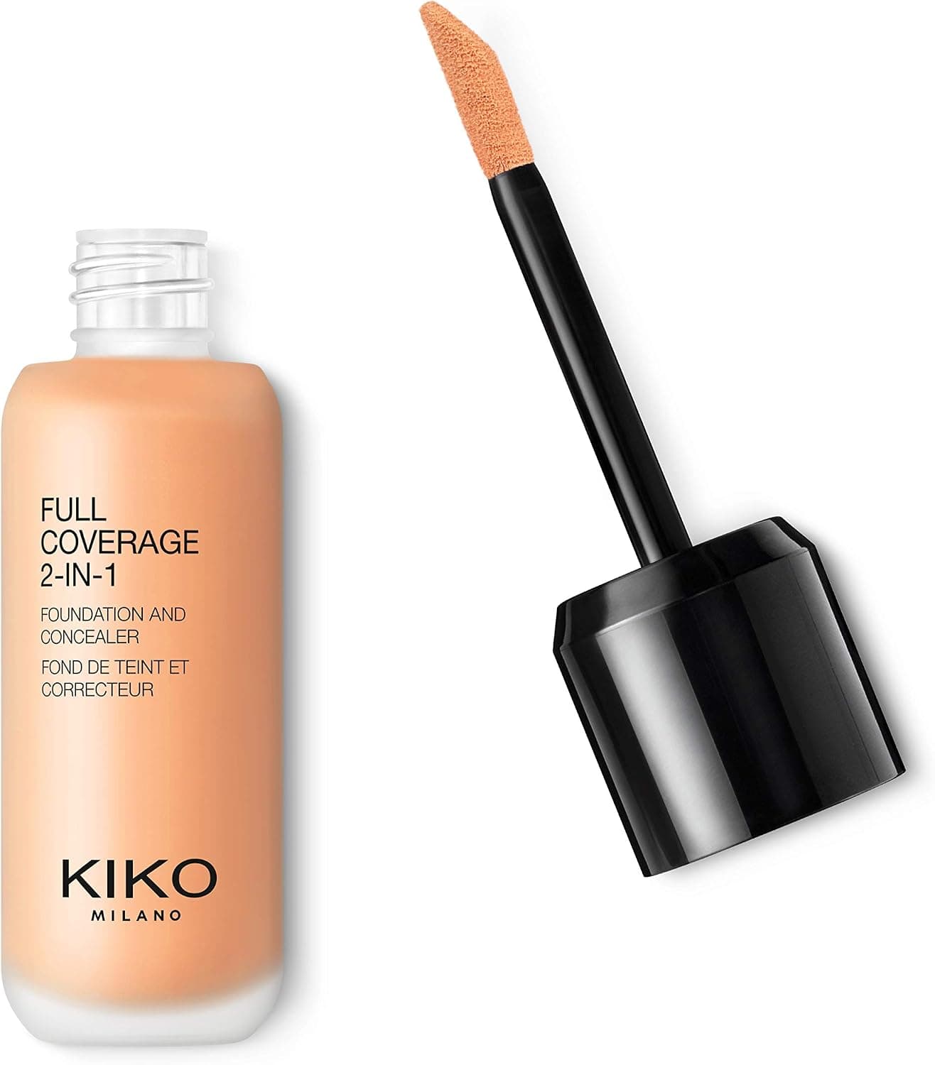 کرمپودر و کانسیلر 2-in-1 Kiko Milano با پوشش کامل رنگ زیتونی O50 کرمپودر و کانسیلر 2-in-1 Kiko Milano با پوشش کامل رنگ زیتونی O50