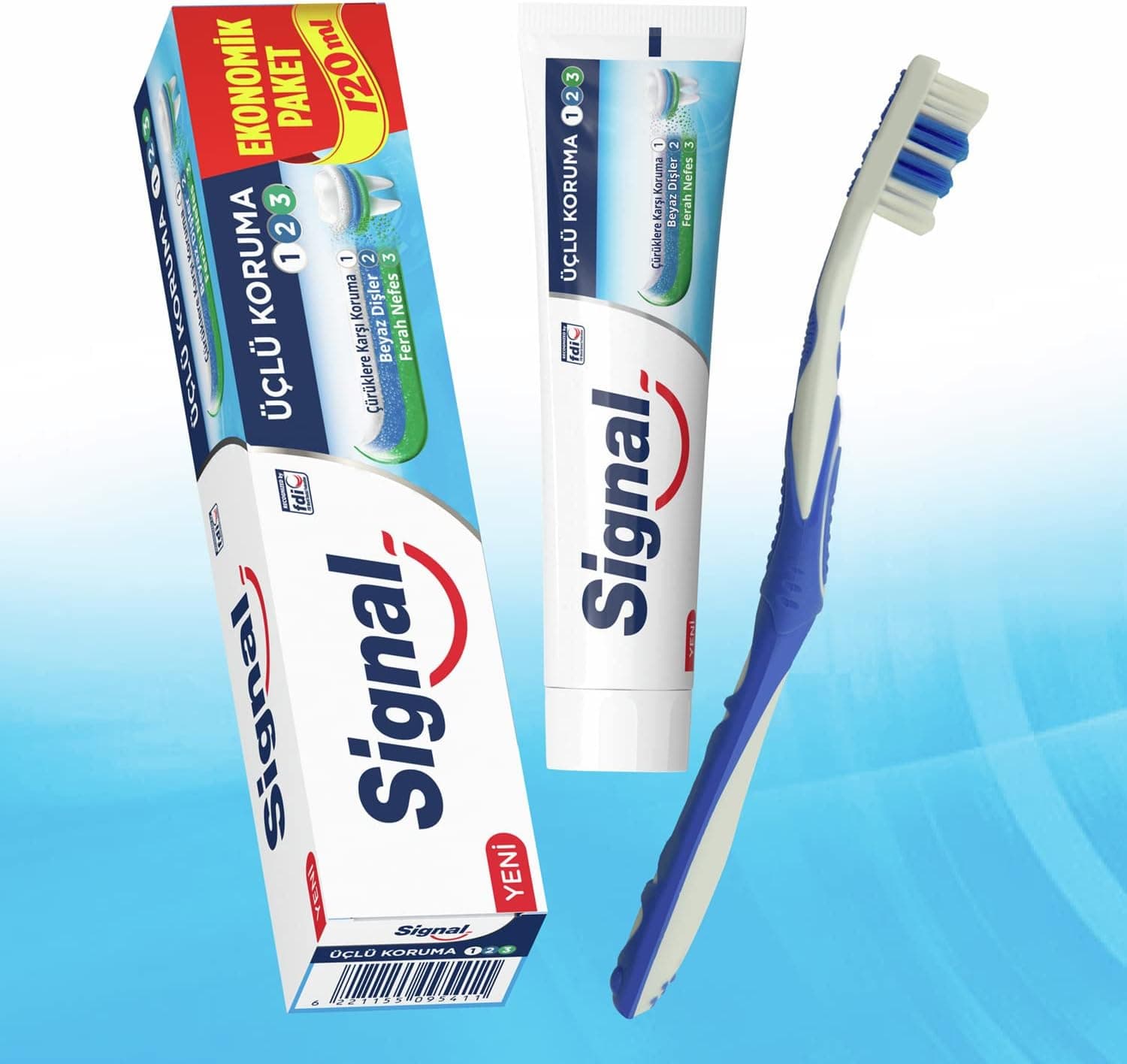 خمیردندان Signal با محافظت سهگانه 120 ml خمیردندان Signal با محافظت سهگانه 120 ml