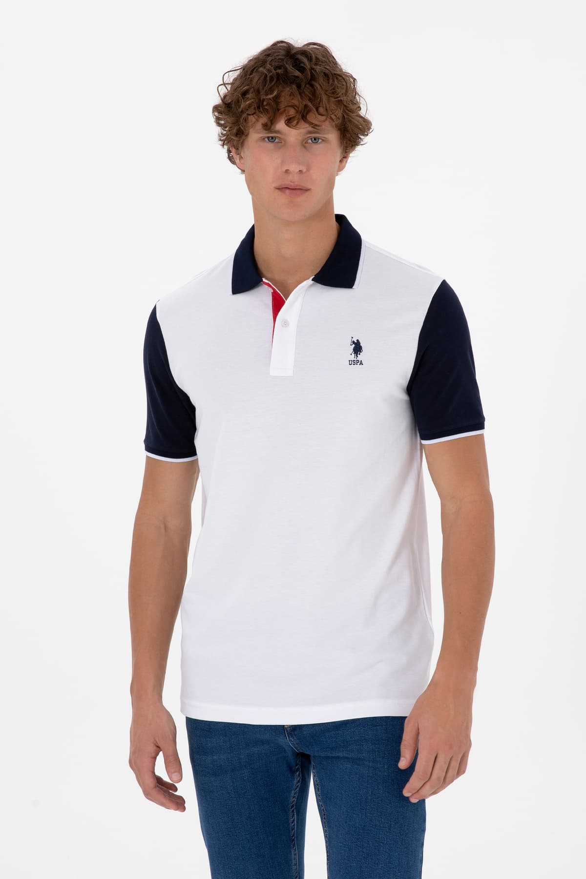 تیشرت مردانه U.S. Polo Assn. سفید فیت معمولی یقه پولو مدل 50306871-VR013 تیشرت مردانه U.S. Polo Assn. سفید فیت معمولی یقه پولو مدل 50306871-VR013