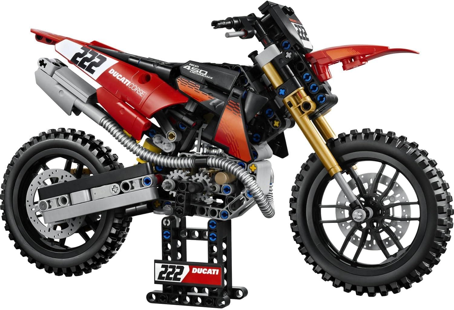 لگو Technic Ducati Desmo450 MX Factory موتورسیکلت مدل 42238 لگو Technic Ducati Desmo450 MX Factory موتورسیکلت مدل 42238