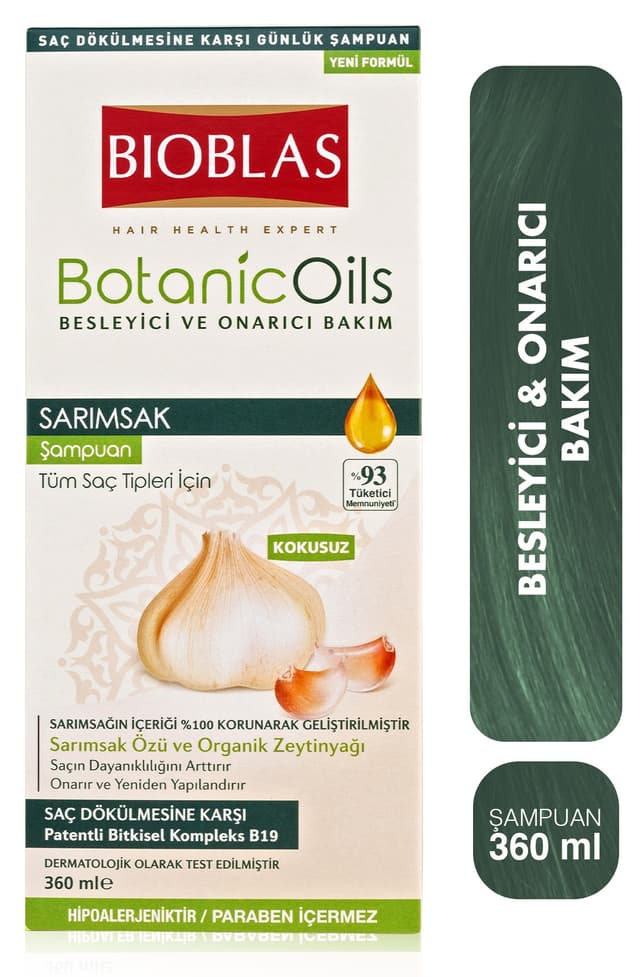 شامپو ضدریزش و تقویتکننده مو Bioblas Botanic Oils سیر 360 ml شامپو ضدریزش و تقویتکننده مو Bioblas Botanic Oils سیر 360 ml