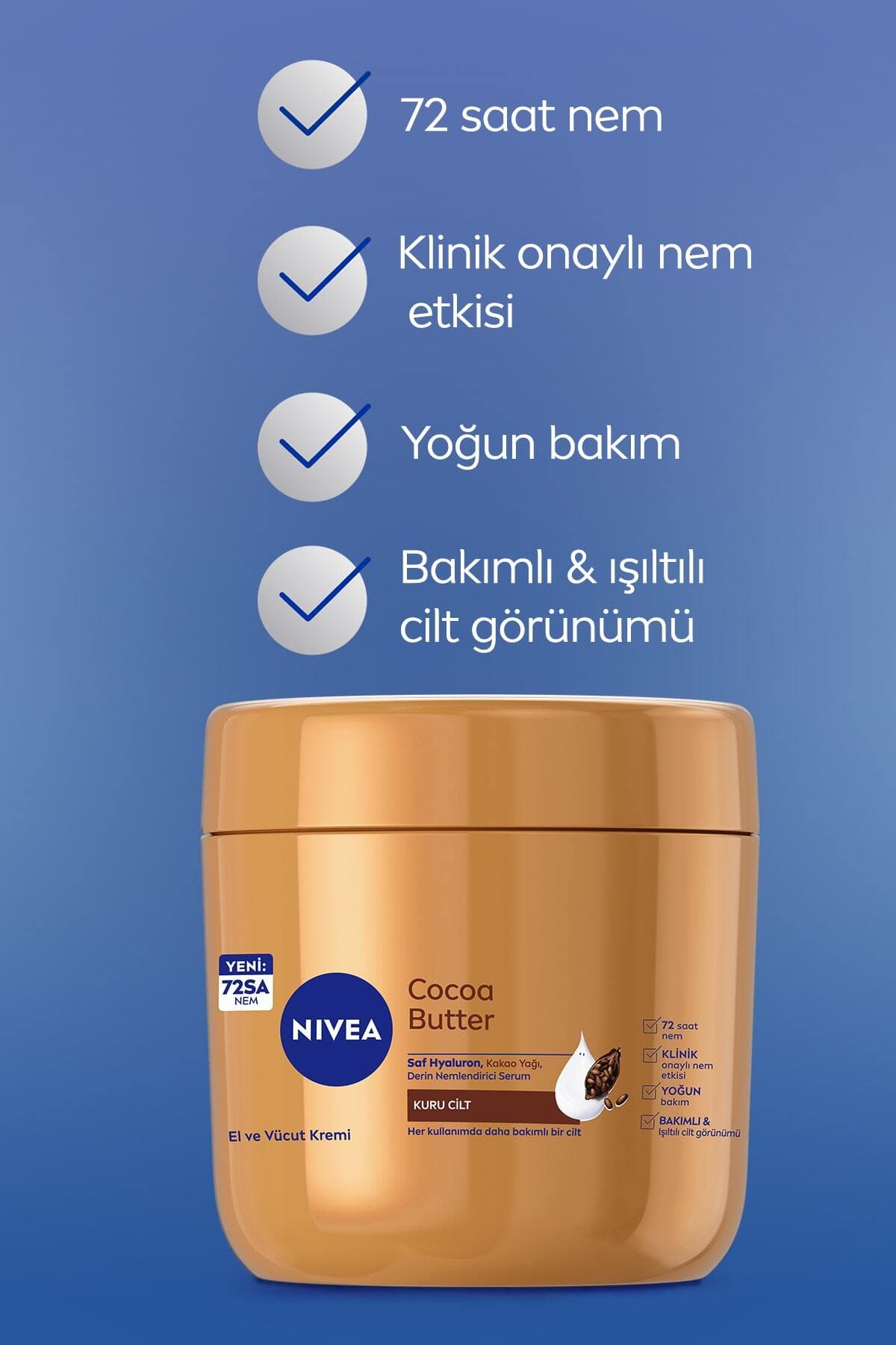 کرم مرطوبکننده دست و بدن NIVEA با رایحه و کره کاکائو 400ml کرم مرطوبکننده دست و بدن NIVEA با رایحه و کره کاکائو 400ml