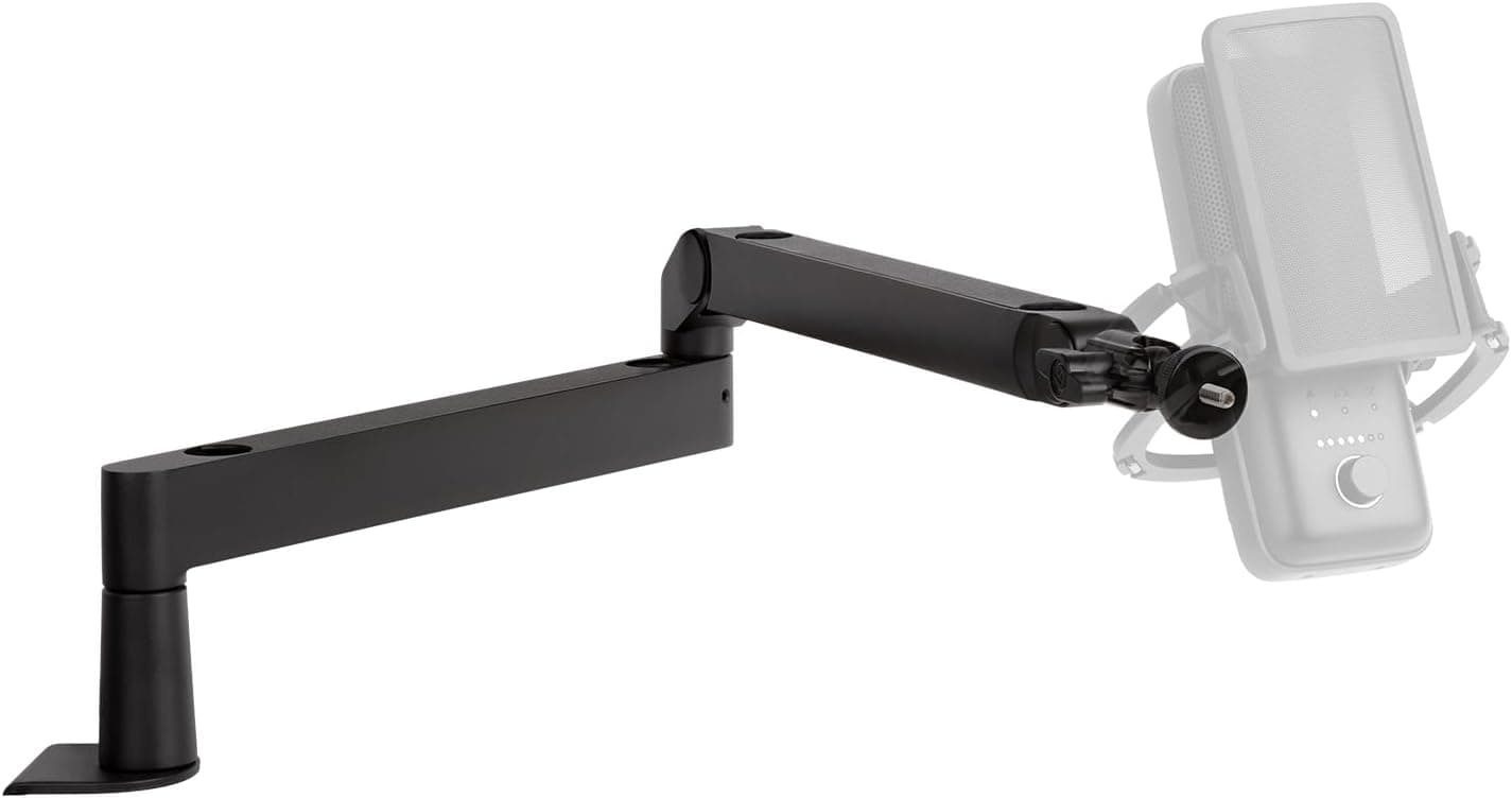 بازوی میکروفون Elgato مدل Wave Mic Arm LP با کانال مدیریت کابل و گیره رومیزی بازوی میکروفون Elgato مدل Wave Mic Arm LP با کانال مدیریت کابل و گیره رومیزی