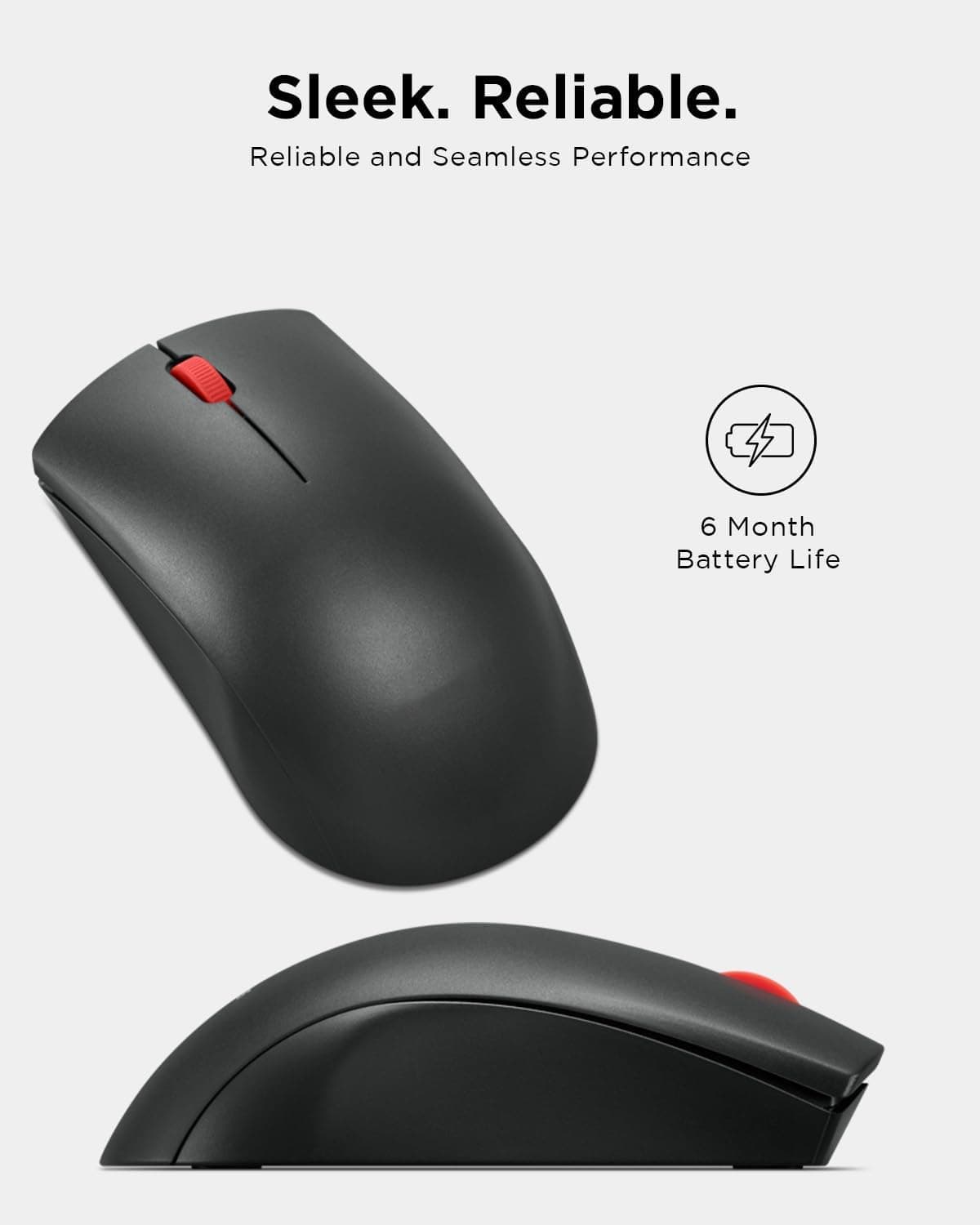 ماوس بیسیم ارگونومیک Lenovo مدل WL150 با گیرنده Nano USB-A، 2.4G، 1.000 DPI و 3 میلیون کلیک ماوس بیسیم ارگونومیک Lenovo مدل WL150 با گیرنده Nano USB-A، 2.4G، 1.000 DPI و 3 میلیون کلیک