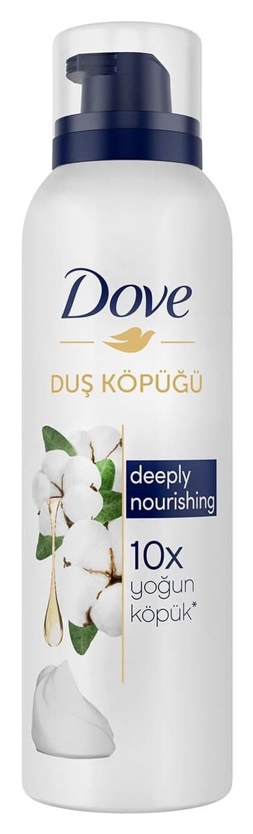 فوم استحمام Dove Deeply Nourishing با فرمول ۱۰ برابر غلیظتر کف 200 ml فوم استحمام Dove Deeply Nourishing با فرمول ۱۰ برابر غلیظتر کف 200 ml