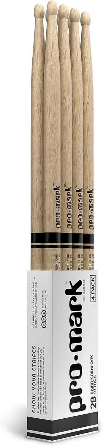 چوب درام Promark Shira Kashi بلوط Classic 5A بسته 4 جفت مدل PW5AW-4P چوب درام Promark Shira Kashi بلوط Classic 5A بسته 4 جفت مدل PW5AW-4P