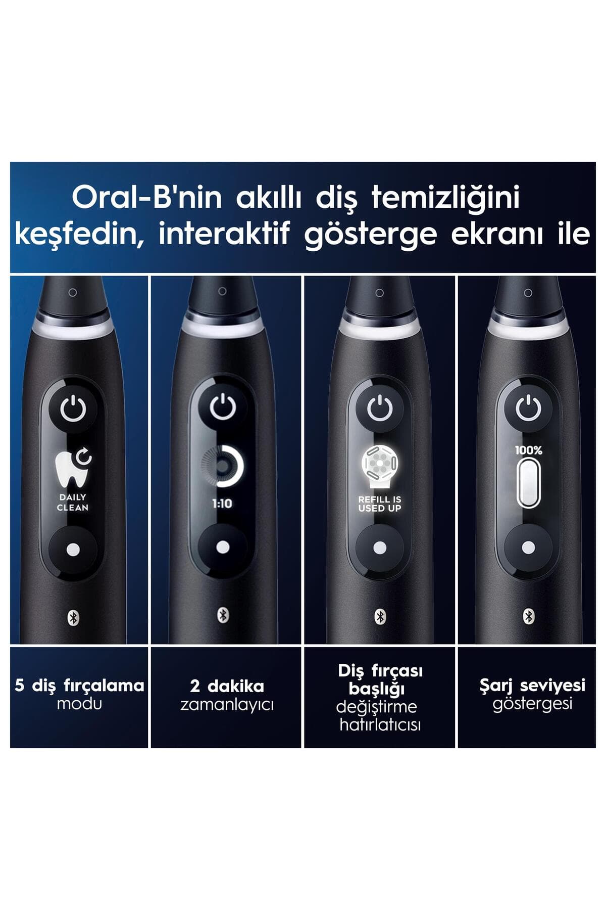 مسواک برقی شارژی Oral-B مشکی مدل İo 6 Smile مسواک برقی شارژی Oral-B مشکی مدل İo 6 Smile