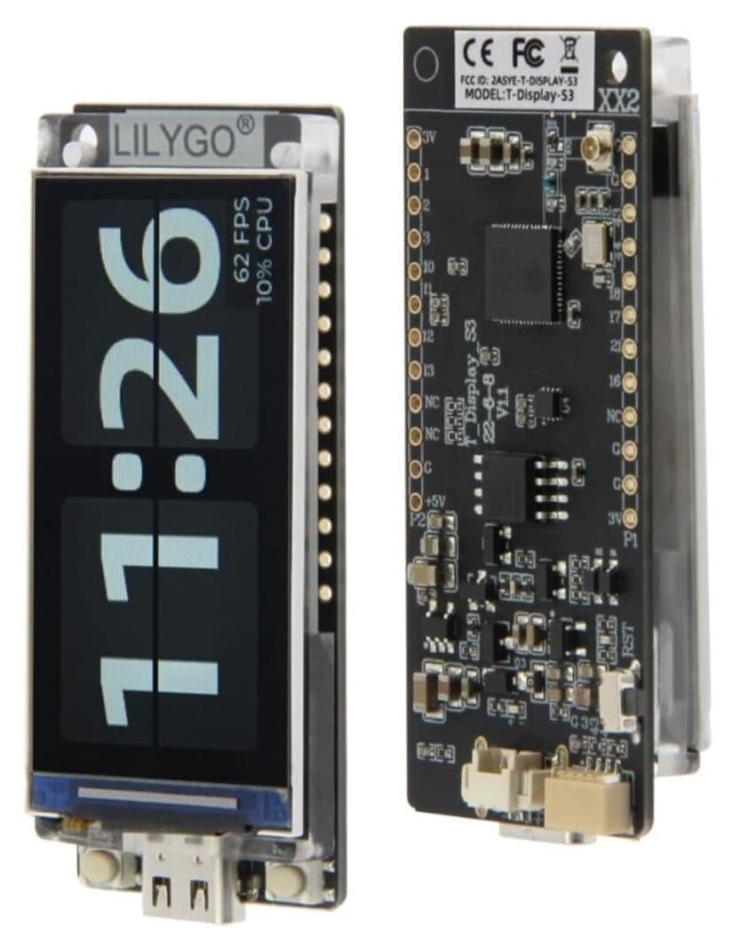 کارت توسعه LILYGO مدل T-Display S3 ESP32-S3 نمایشگر TFT 1.9 ST7789 بدون لحیم کارت توسعه LILYGO مدل T-Display S3 ESP32-S3 نمایشگر TFT 1.9 ST7789 بدون لحیم