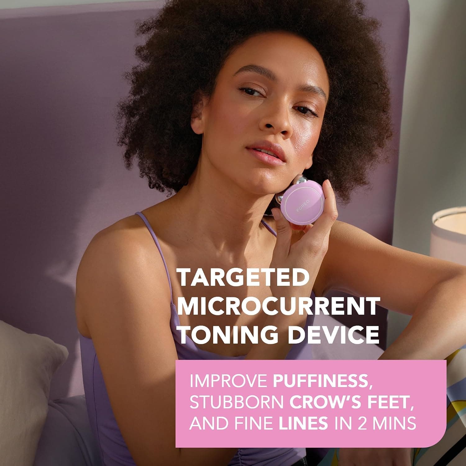 دستگاه سفتکننده صورت FOREO Bear Mini با میکروجریان موضعی صورتی مرواریدی دستگاه سفتکننده صورت FOREO Bear Mini با میکروجریان موضعی صورتی مرواریدی