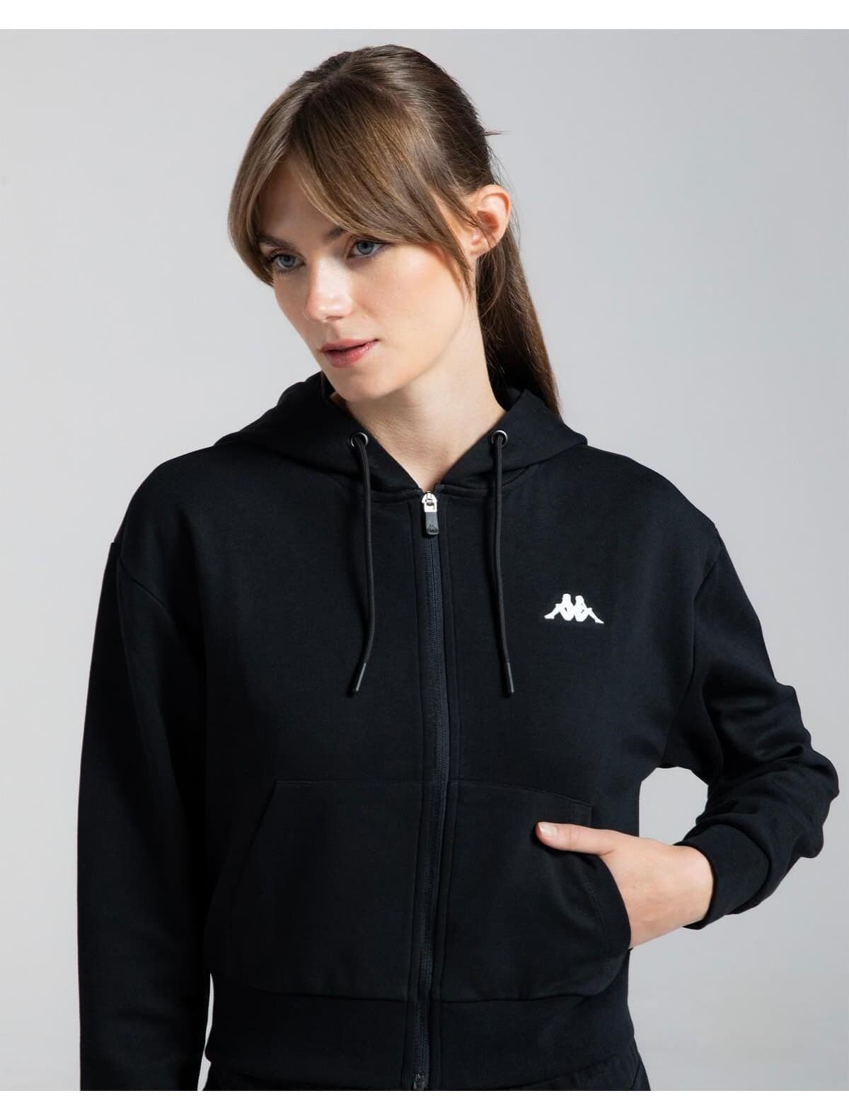 ژاکت ورزشی زنانه Kappa Authentic Moe مشکی مدل 371P62W005 ژاکت ورزشی زنانه Kappa Authentic Moe مشکی مدل 371P62W005