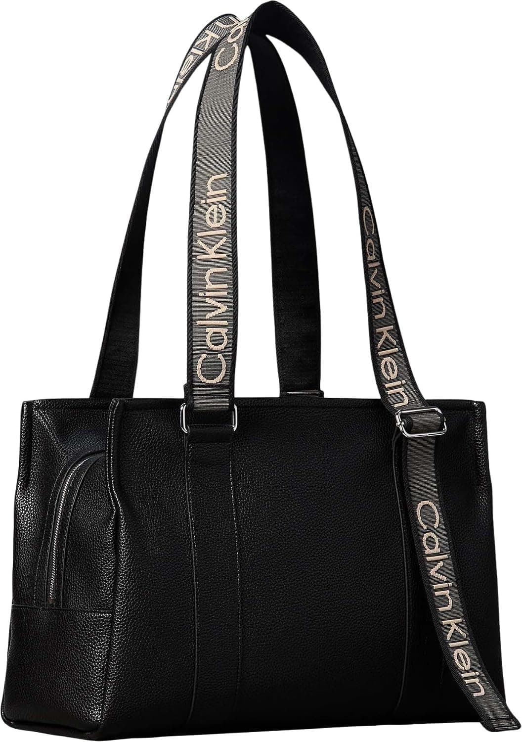 کیف توت زنانه Calvin Klein مدل WEBBING ADJ STRAP TOTE مشکی OS کیف توت زنانه Calvin Klein مدل WEBBING ADJ STRAP TOTE مشکی OS