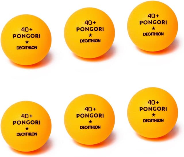 توپ تنیس روی میز Decathlon Pongori، 6 عددی، نارنجی، مدل TTB 100 توپ تنیس روی میز Decathlon Pongori، 6 عددی، نارنجی، مدل TTB 100