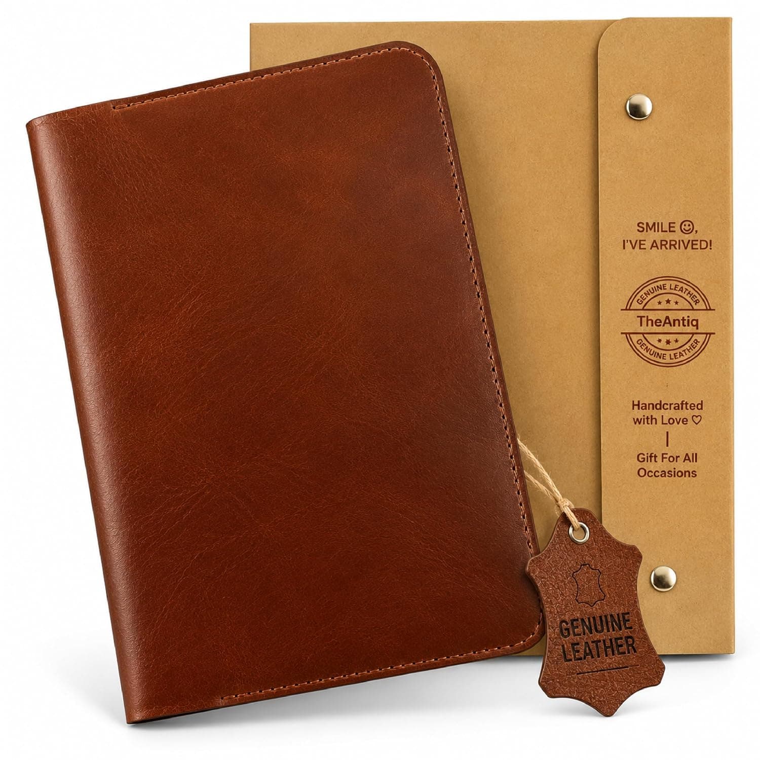 جلد دفتر یادداشت چرمی A5 برای Moleskine بزرگ The Antiq قابلتعویض دستساز رنگ قهوهای روشن جلد دفتر یادداشت چرمی A5 برای Moleskine بزرگ The Antiq قابلتعویض دستساز رنگ قهوهای روشن