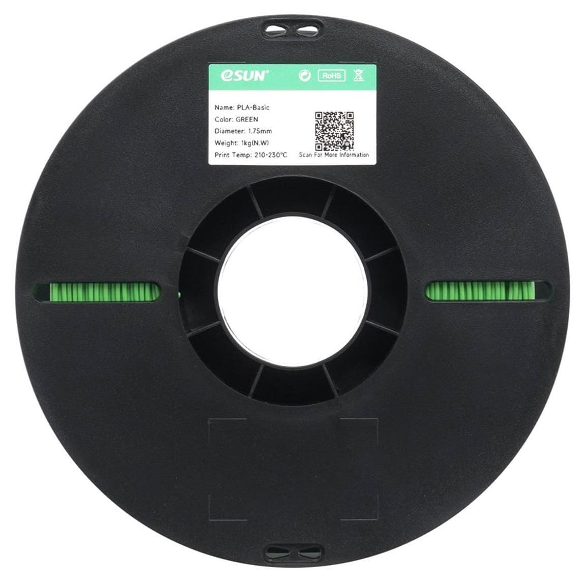 فیلامنت سه بعدی eSun PLA Basic سبز روشن 1.75mm 1Kg فیلامنت سه بعدی eSun PLA Basic سبز روشن 1.75mm 1Kg
