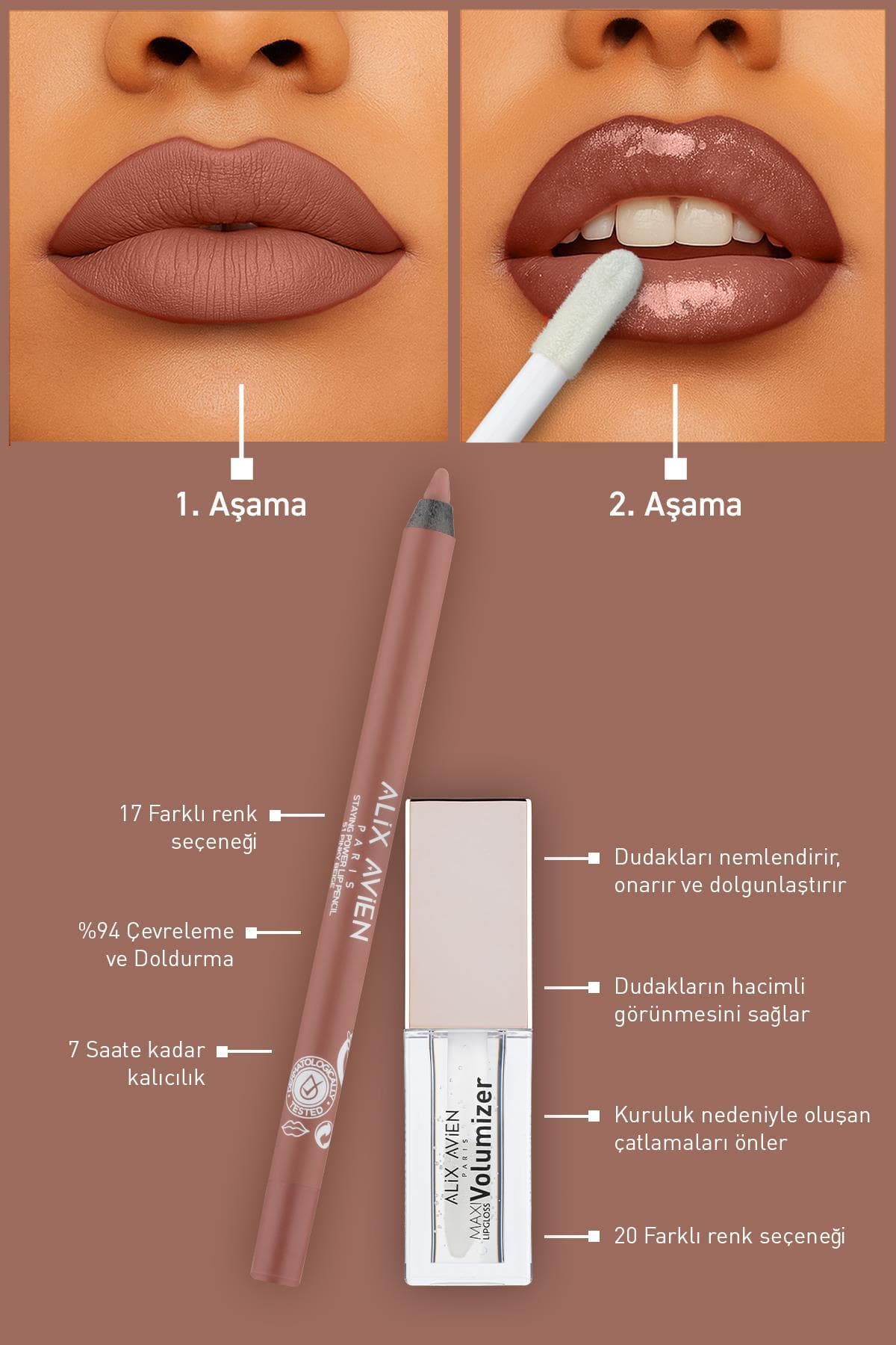 مداد لب نرم و بادوام Alix Avien ضد آب مدل Staying Power Lip Pencil 51 Pinky Beige مداد لب نرم و بادوام Alix Avien ضد آب مدل Staying Power Lip Pencil 51 Pinky Beige