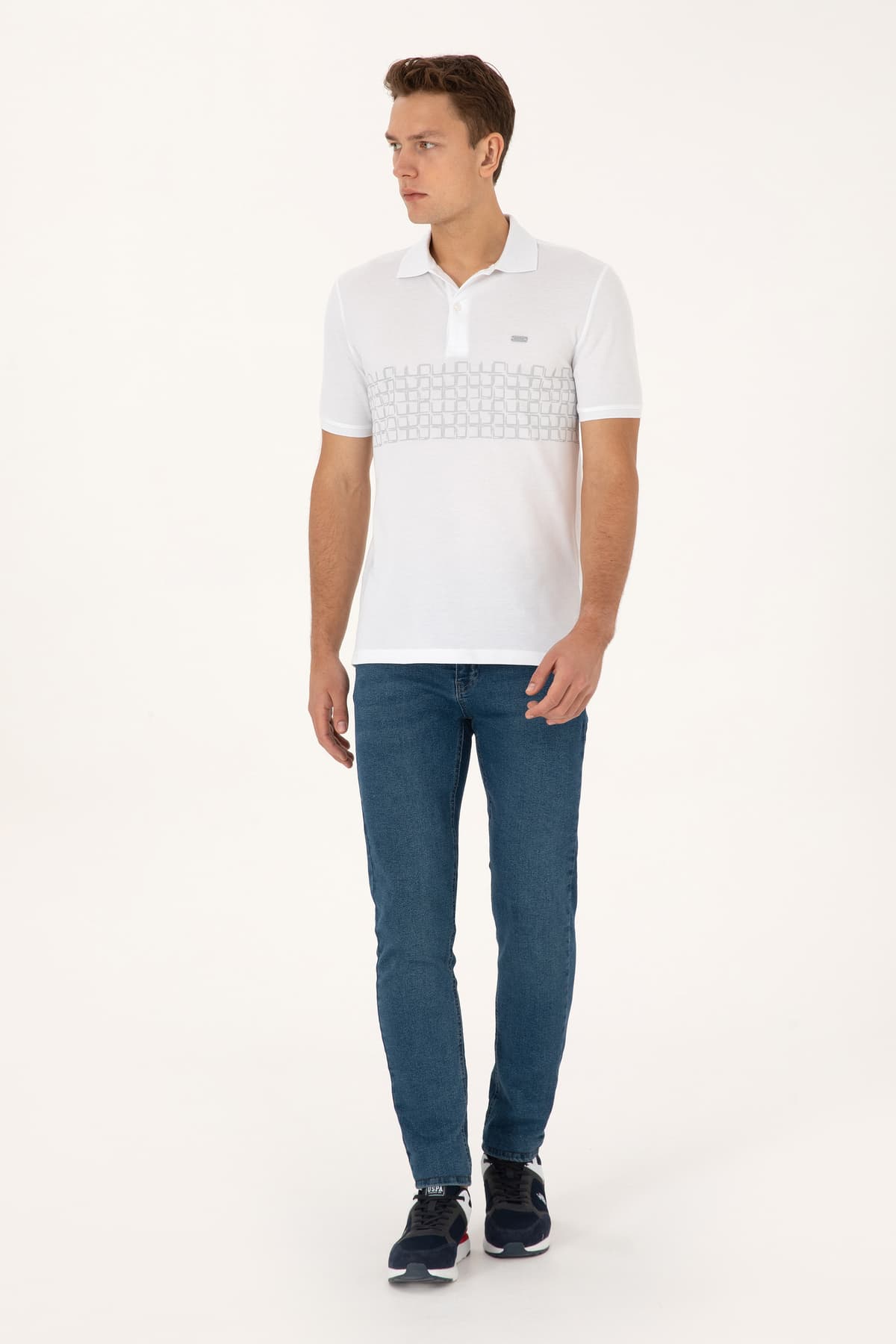 تیشرت مردانه U.S. Polo Assn. فیت معمولی یقه پولو سفید مدل 50324789-VR013 تیشرت مردانه U.S. Polo Assn. فیت معمولی یقه پولو سفید مدل 50324789-VR013