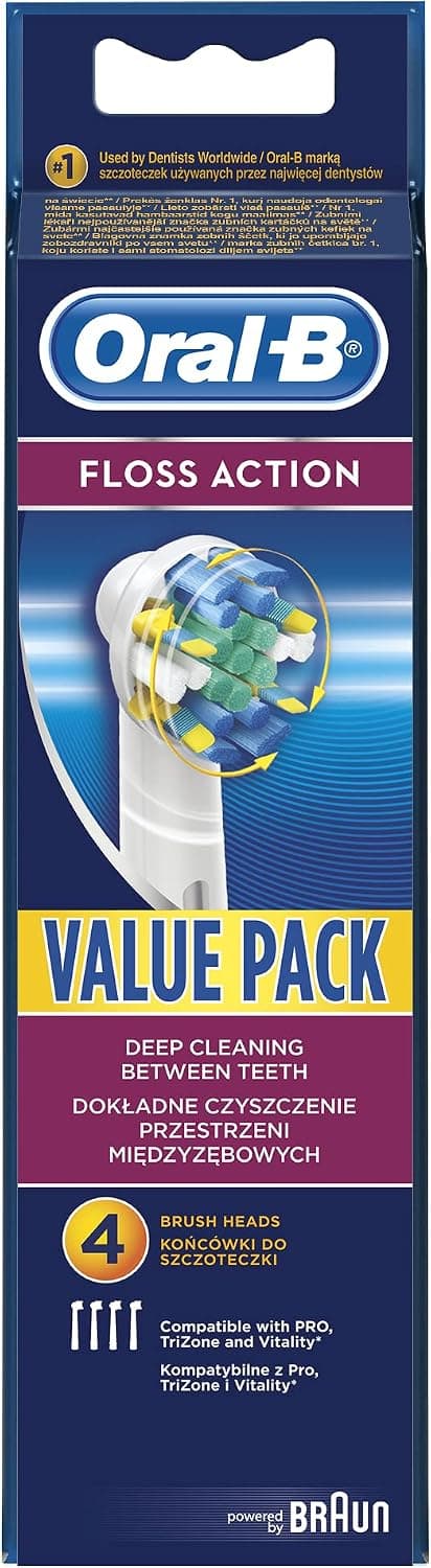 سری یدک مسواک برقی Oral-B پلاستیکی Floss Action مدل Braun EB25-4 کد 4210201094531 سری یدک مسواک برقی Oral-B پلاستیکی Floss Action مدل Braun EB25-4 کد 4210201094531