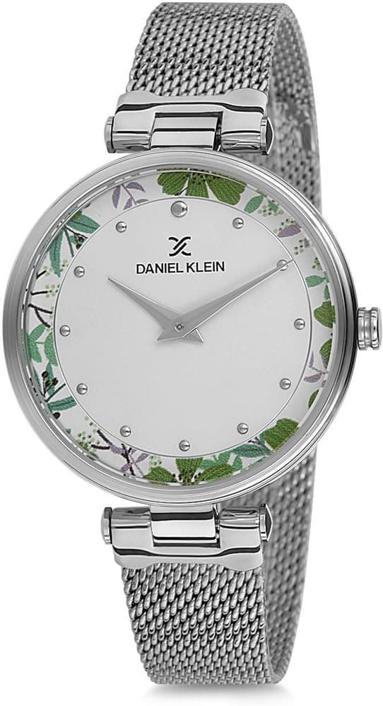 ساعت زنانه Daniel Klein اتوماتیک ضدآب 3 ATM نقرهای گلدار مدل DK02322F-05 ساعت زنانه Daniel Klein اتوماتیک ضدآب 3 ATM نقرهای گلدار مدل DK02322F-05