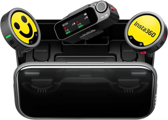 میکروفون بیسیم Insta360 با 2 فرستنده TX، 1 گیرنده RX و کیس شارژ مدل Mic Pro میکروفون بیسیم Insta360 با 2 فرستنده TX، 1 گیرنده RX و کیس شارژ مدل Mic Pro