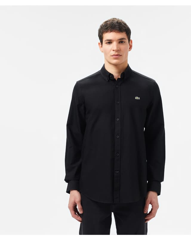 پیراهن مردانه Lacoste مشکی فیت اسلیم پیراهن مردانه Lacoste مشکی فیت اسلیم