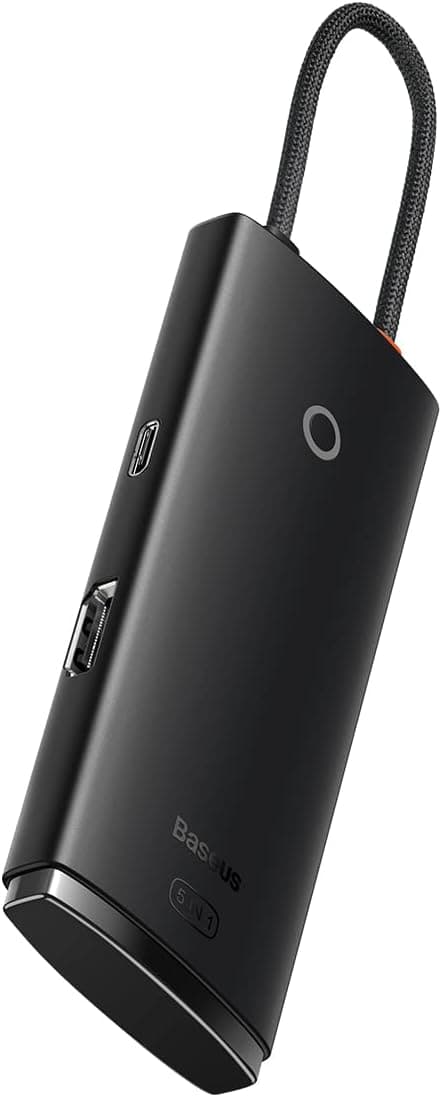 هاب شارژ Type-C چندکاره Baseus مدل Lite 5-in-1 با HDMI، USB 3.0 و کارتخوان SD مشکی هاب شارژ Type-C چندکاره Baseus مدل Lite 5-in-1 با HDMI، USB 3.0 و کارتخوان SD مشکی