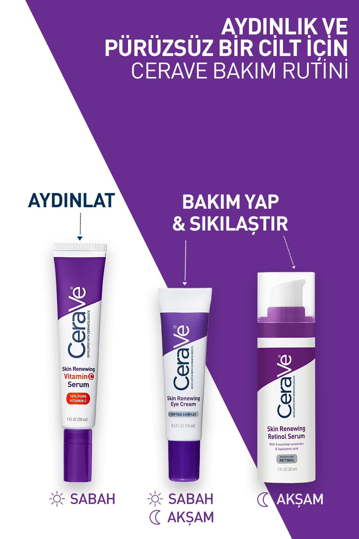 کرم دور چشم CeraVe Skin Renewing حاوی پپتید 15 ml کرم دور چشم CeraVe Skin Renewing حاوی پپتید 15 ml