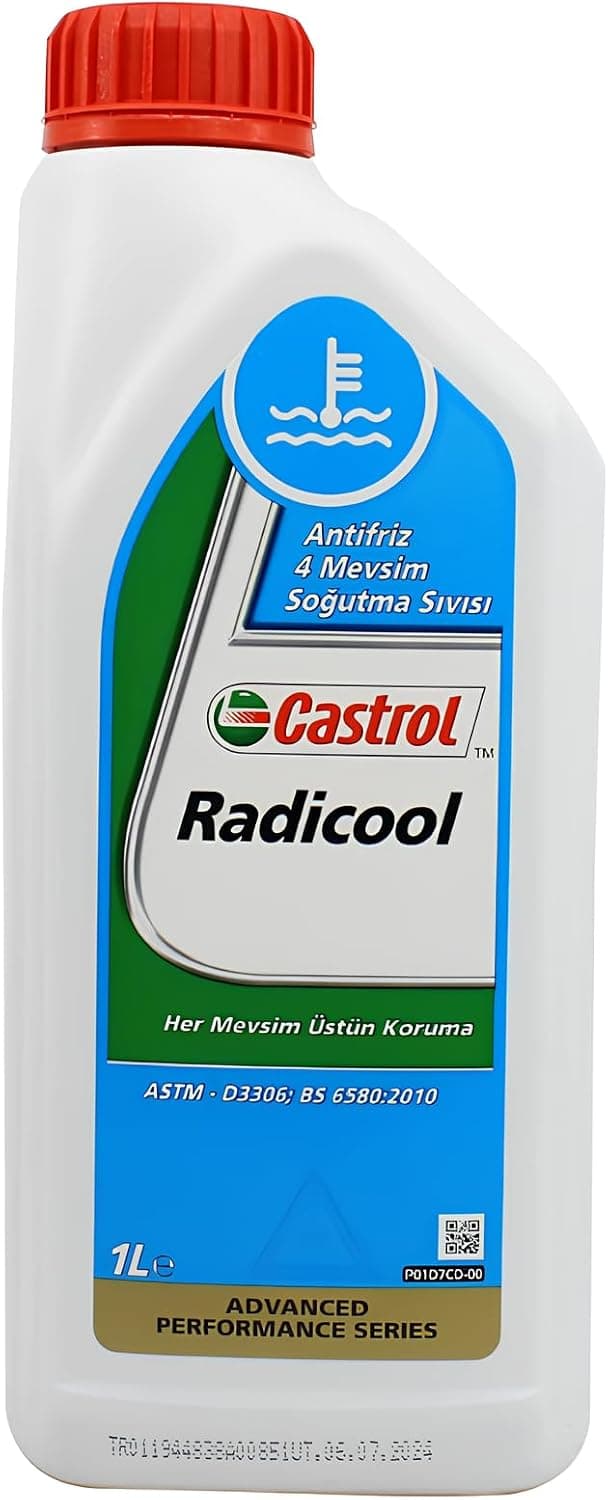 مایع خنککننده موتور چهار فصل Castrol Radicool آبی 1 Litre مطابق استاندارد ASTM D3306 مایع خنککننده موتور چهار فصل Castrol Radicool آبی 1 Litre مطابق استاندارد ASTM D3306