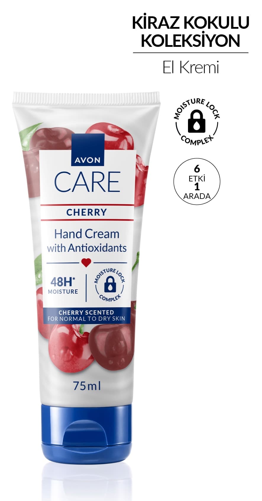 کرم دست Avon Care با رایحه گیلاس 75ml بسته دوتایی کرم دست Avon Care با رایحه گیلاس 75ml بسته دوتایی