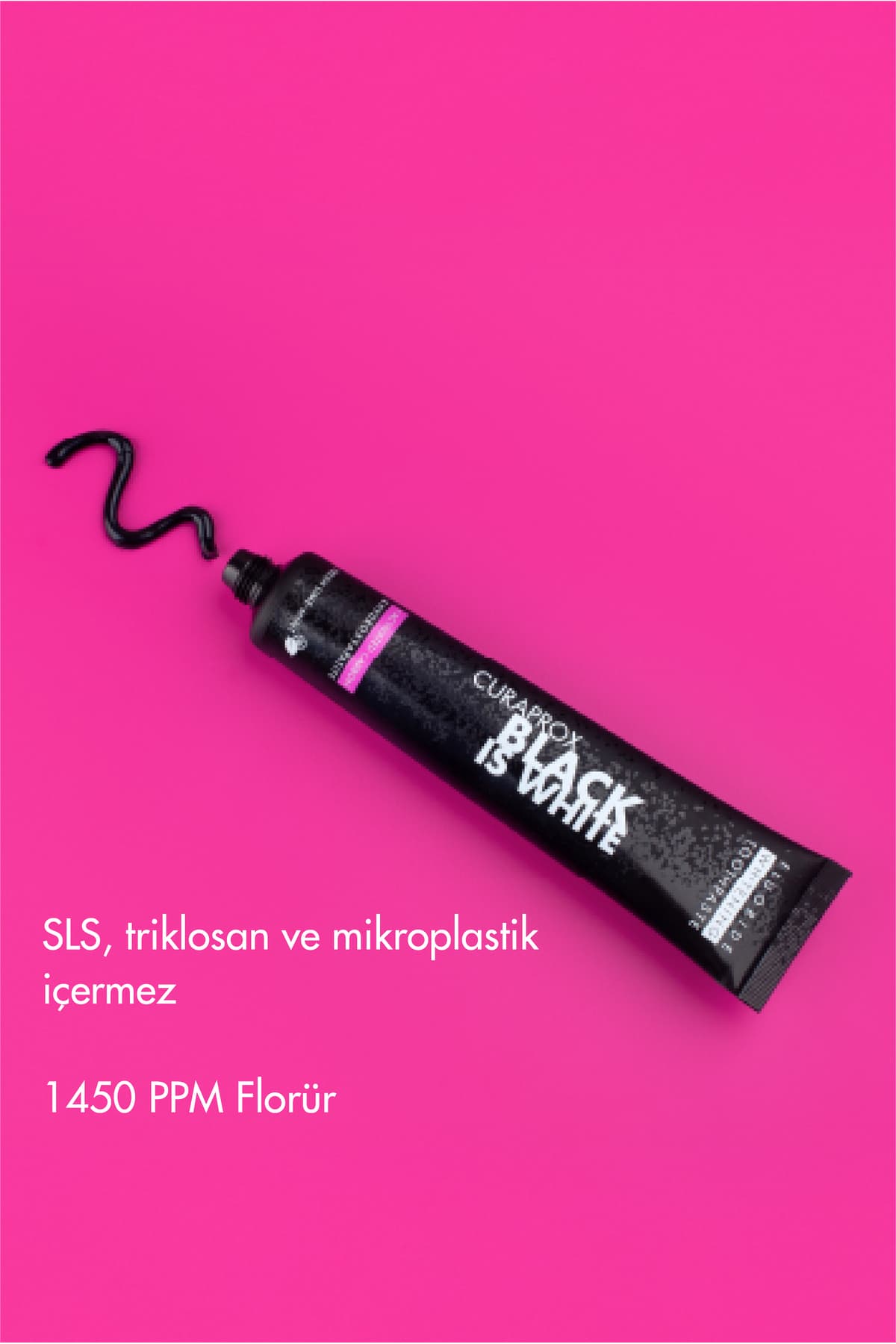 خمیر دندان Curaprox مدل Black is White 90ml خمیر دندان Curaprox مدل Black is White 90ml
