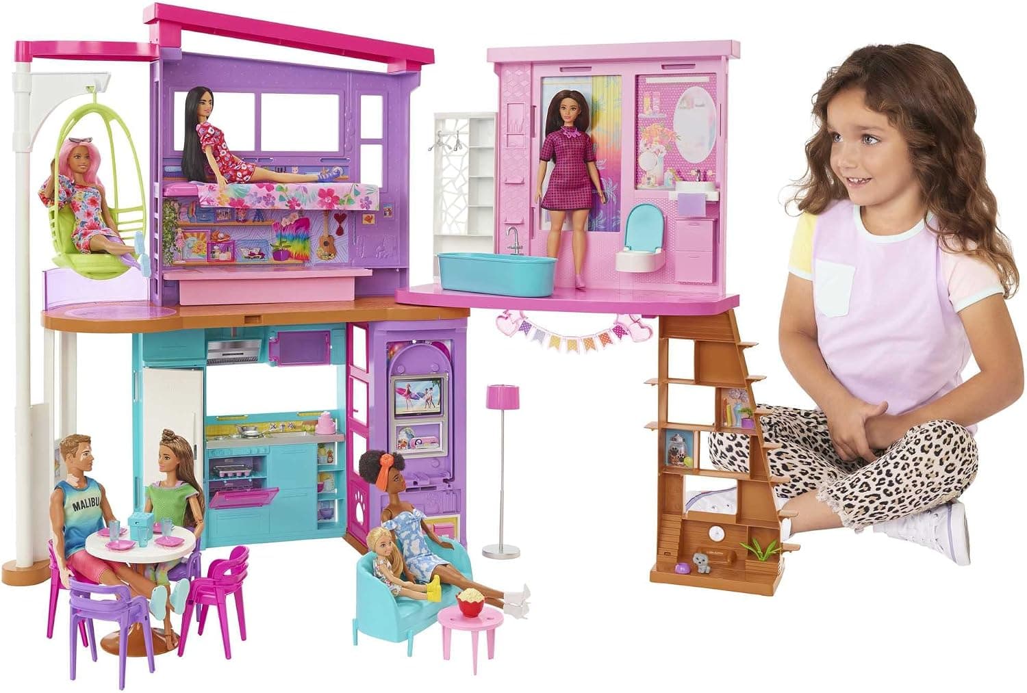 ست خانه بازی Barbie با بیش از 30 قطعه برای کودکان 3 سال به بالا ست خانه بازی Barbie با بیش از 30 قطعه برای کودکان 3 سال به بالا