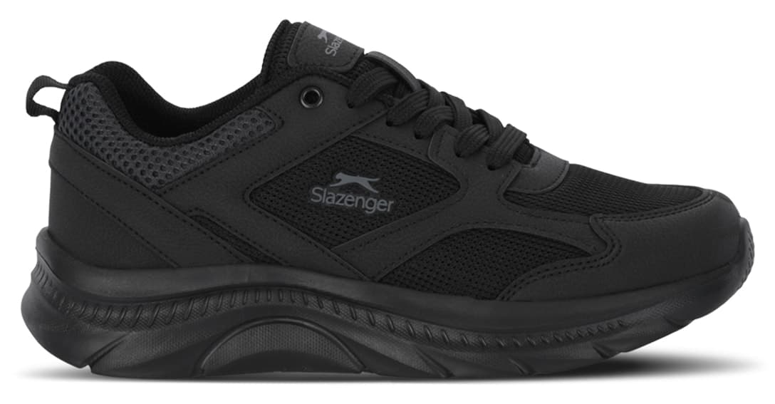 کفش ورزشی زنانه Slazenger دویدن و پیادهروی مدل GENESIS مشکی خاکستری تیره کفش ورزشی زنانه Slazenger دویدن و پیادهروی مدل GENESIS مشکی خاکستری تیره