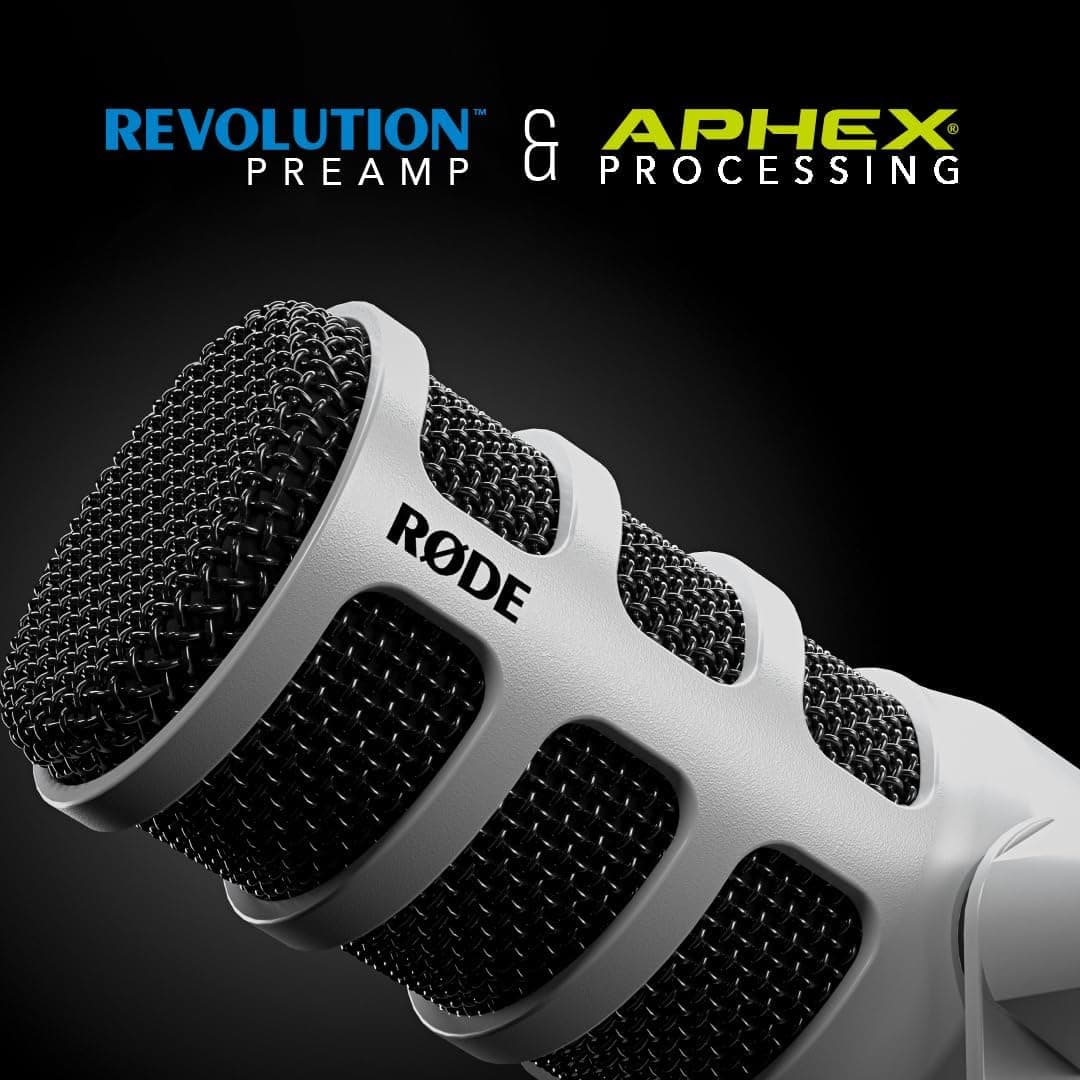 میکروفون داینامیک برای پادکست، استریم و تولید محتوا RØDE با اتصال XLR و USB مدل PodMic USB سفید میکروفون داینامیک برای پادکست، استریم و تولید محتوا RØDE با اتصال XLR و USB مدل PodMic USB سفید