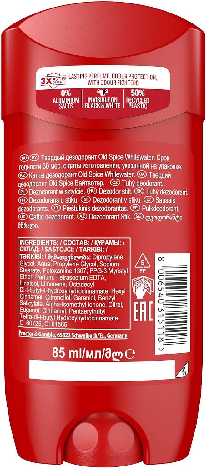 دئودورانت استیک مردانه Old Spice Whitewater 85 ml XL دئودورانت استیک مردانه Old Spice Whitewater 85 ml XL