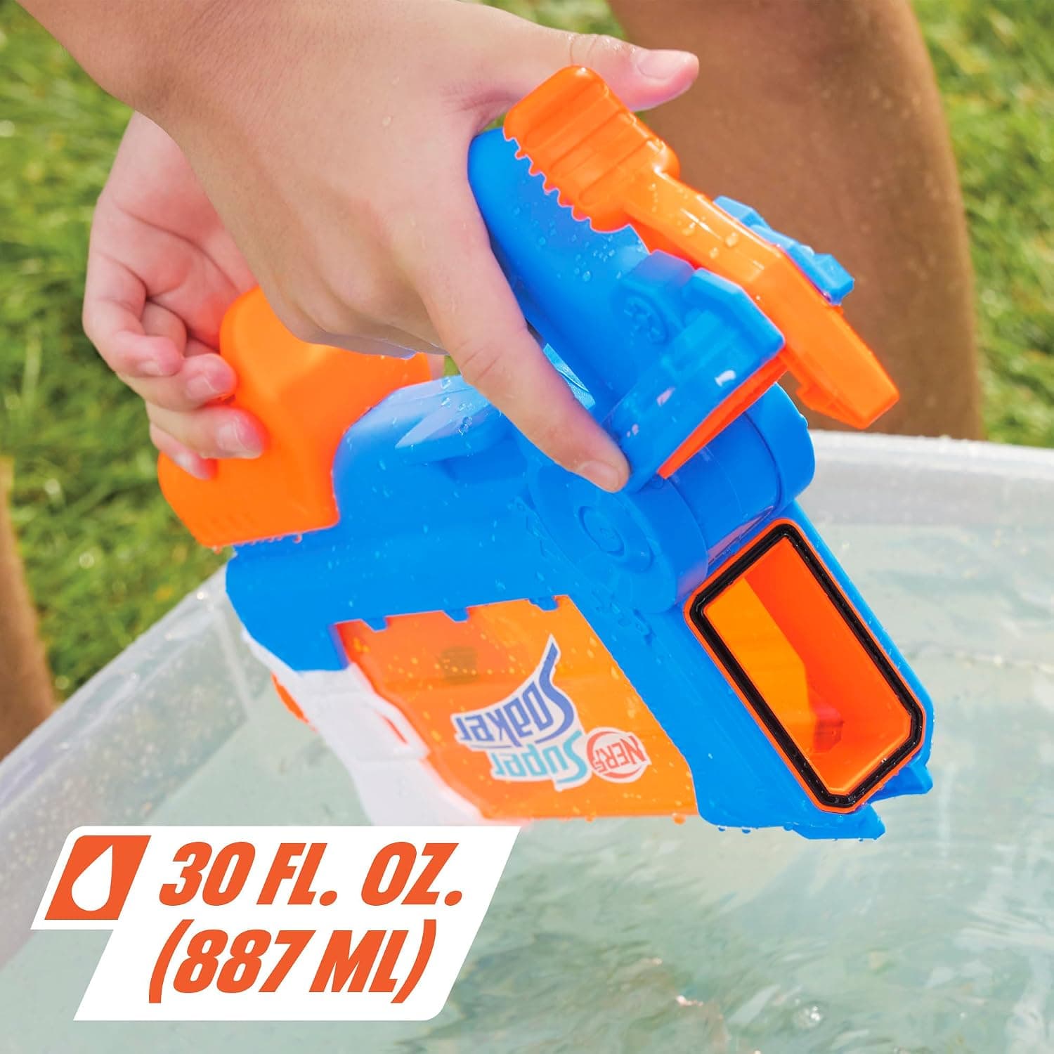 تفنگ آبپاش Nerf با پرکردن چرخشی، ۴ حالت پاشش و مخزن 30 Sıvı Ons تفنگ آبپاش Nerf با پرکردن چرخشی، ۴ حالت پاشش و مخزن 30 Sıvı Ons