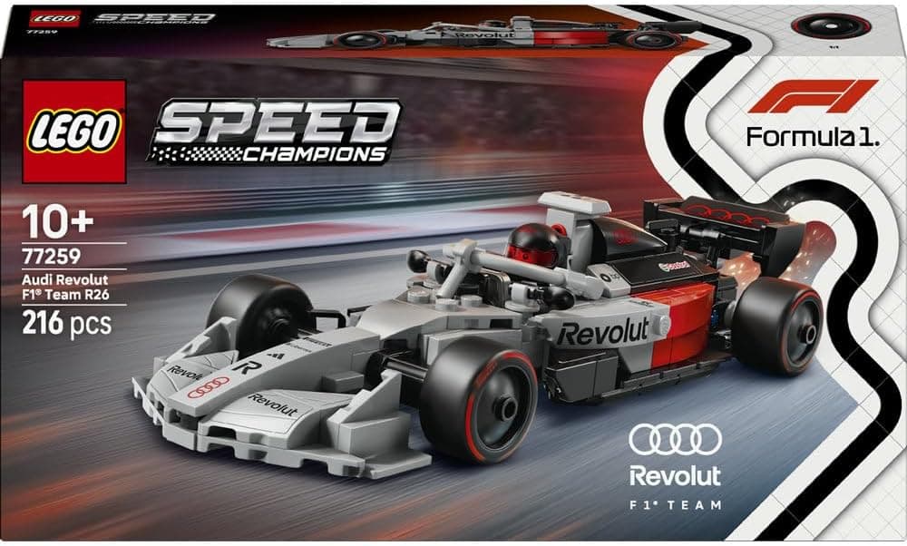 لگو Speed Champions Audi Revolut F1 Team R26 ماشین مسابقه مدل 77259 لگو Speed Champions Audi Revolut F1 Team R26 ماشین مسابقه مدل 77259