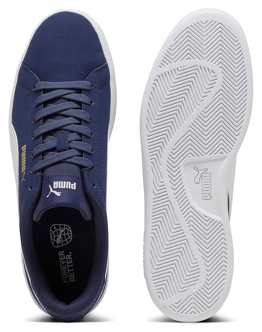 کفش اسنیکر یونیسکس Puma Smash 3.0 Buck آبی مدل 39233603 کفش اسنیکر یونیسکس Puma Smash 3.0 Buck آبی مدل 39233603