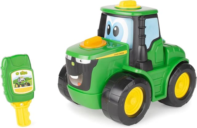 تراکتور اسباببازی John Deere Johnny کلیددار TOMY تراکتور اسباببازی John Deere Johnny کلیددار TOMY