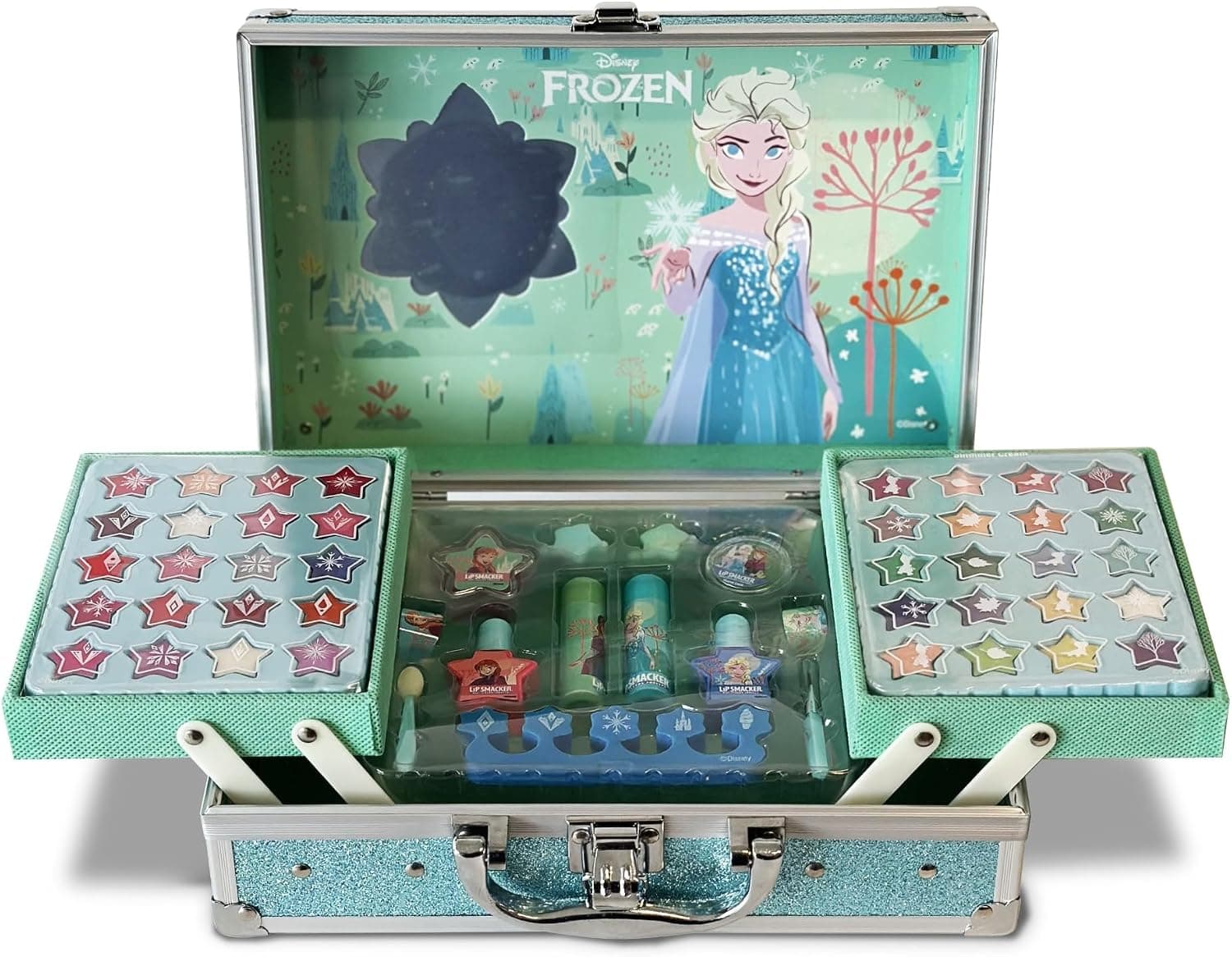 ست کیف لوازم آرایشی کودک Lip Smacker مدل Frozen بیش از 40 تکه ست کیف لوازم آرایشی کودک Lip Smacker مدل Frozen بیش از 40 تکه
