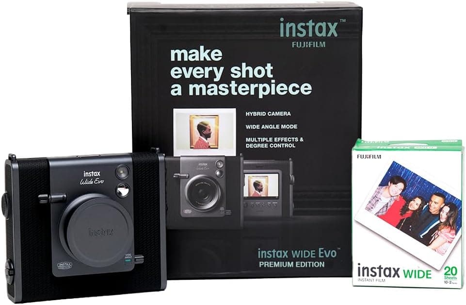 پک ترکیبی دوربین چاپ فوری Fujifilm Instax Wide Evo با فیلم عریض 20 شاتی پک ترکیبی دوربین چاپ فوری Fujifilm Instax Wide Evo با فیلم عریض 20 شاتی